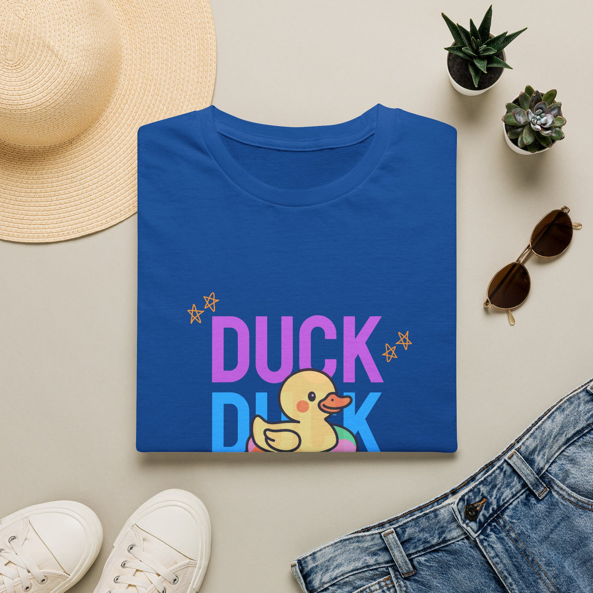 Rubber Duck T-Shirt — Cute Neon Duck Kids & Adult Graphic Tee