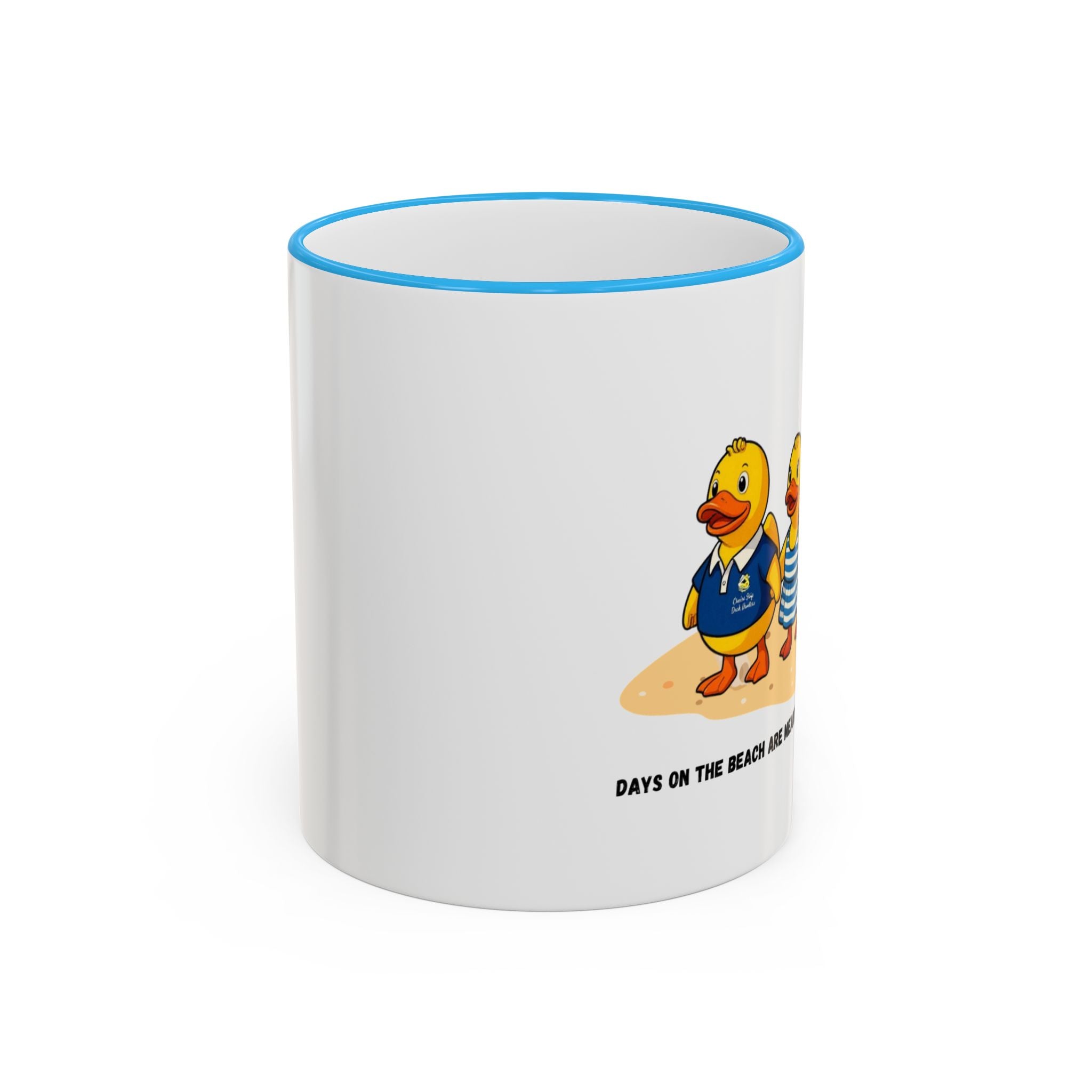Beach Duck  Family Accent Rim Mug — "Days on the Beach Family"
