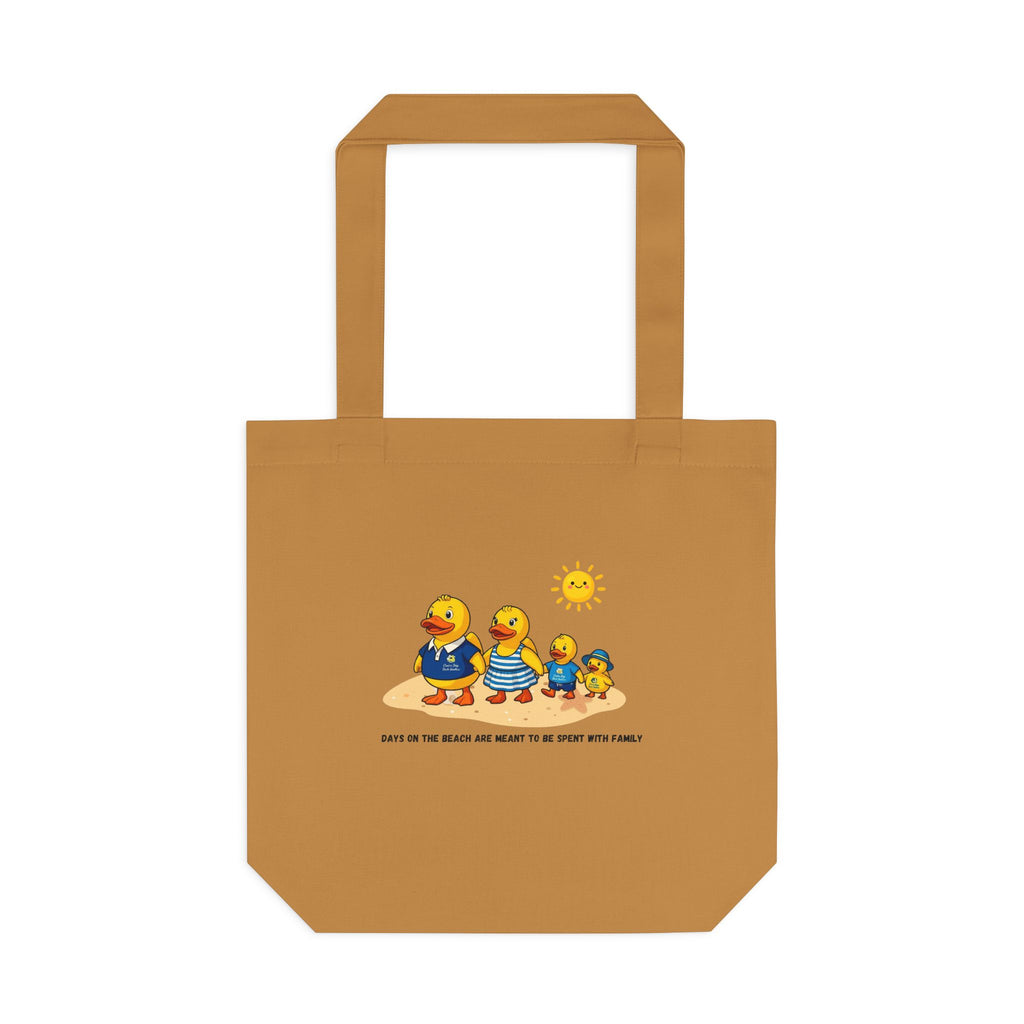 Rubber Duck Family Beach Cotton Tote Bag – Eco-Friendly Shopper