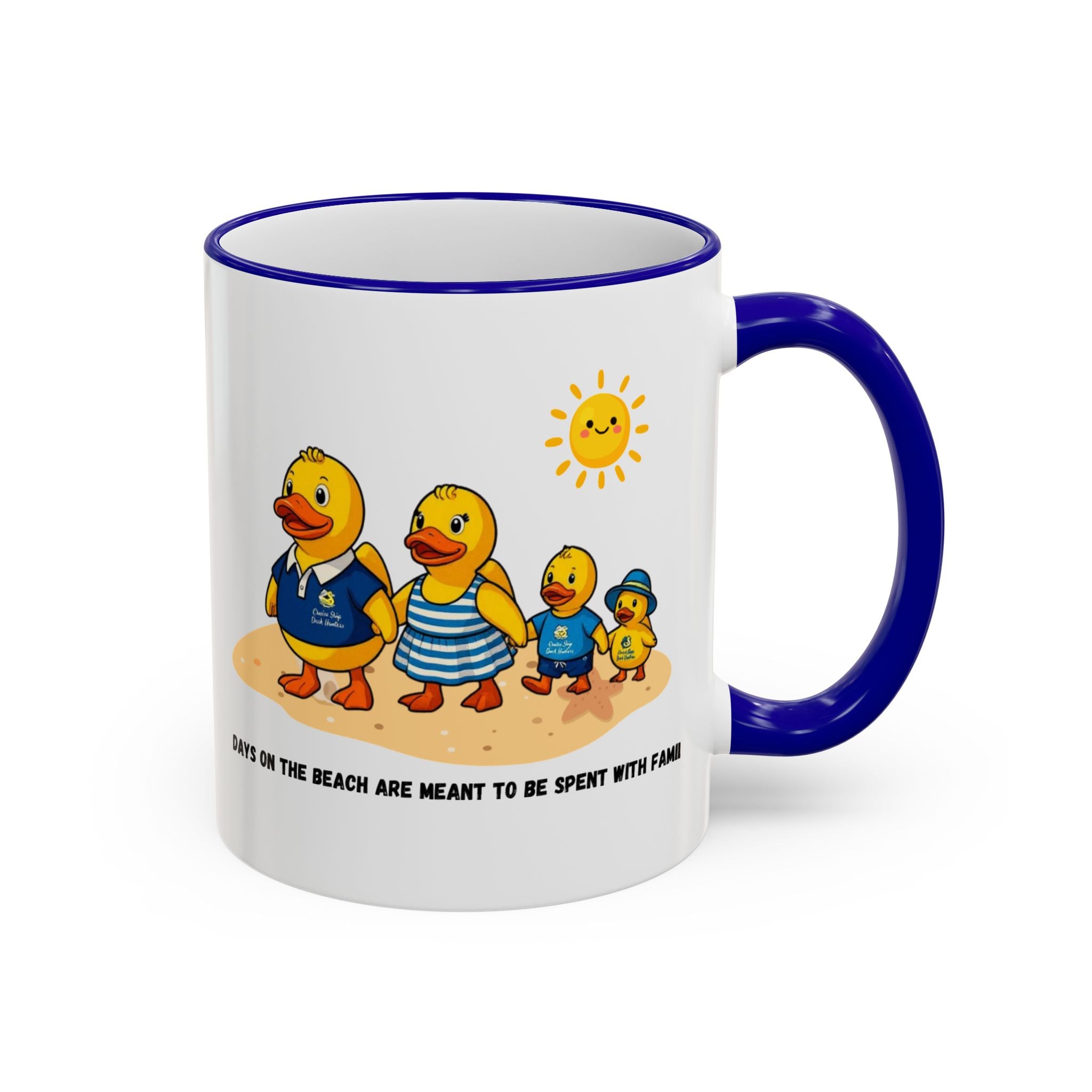 Beach Duck  Family Accent Rim Mug — "Days on the Beach Family"