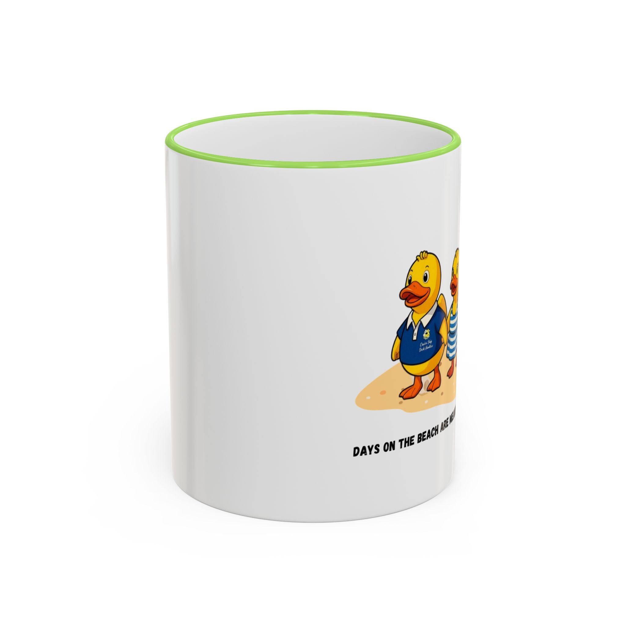 Beach Duck  Family Accent Rim Mug — "Days on the Beach Family"