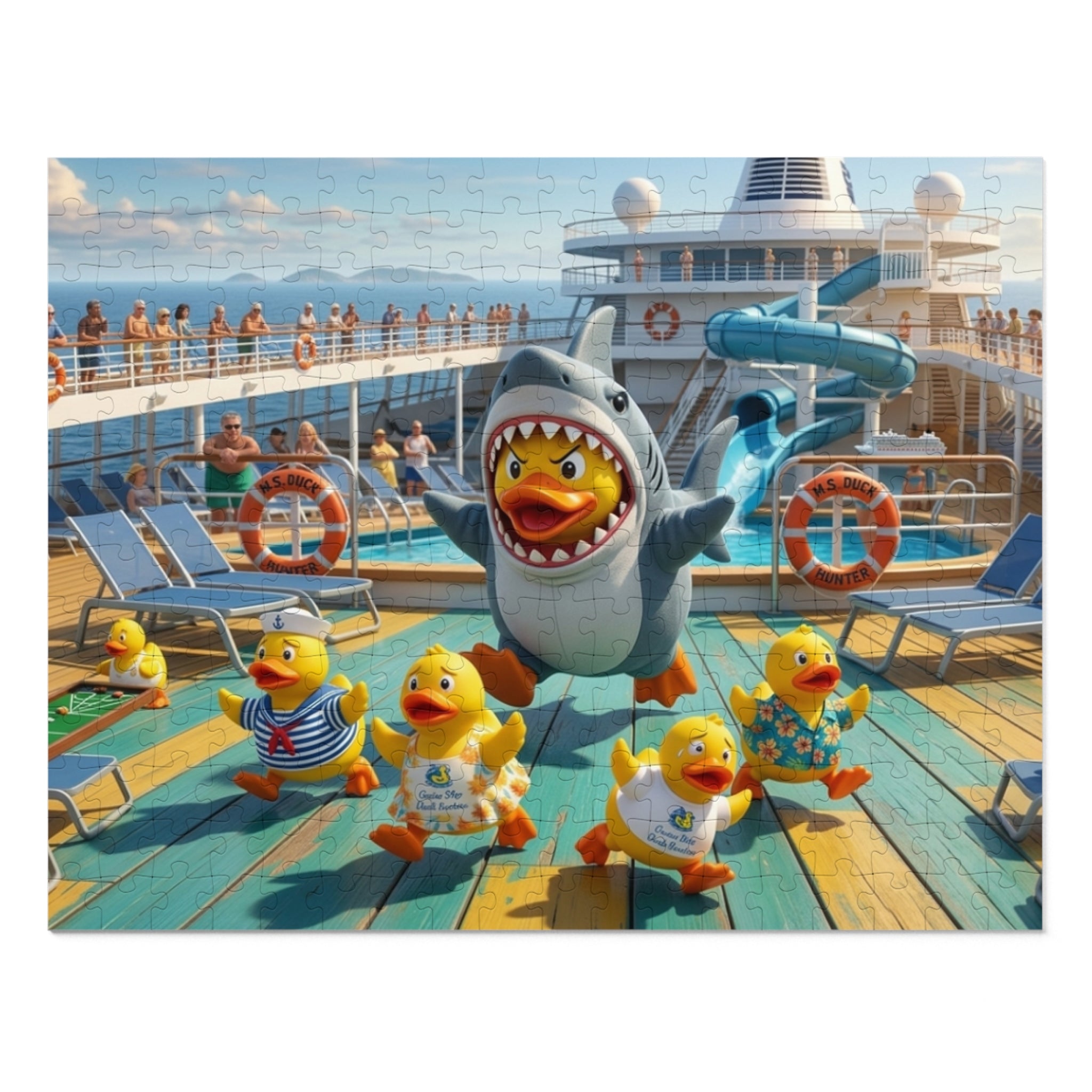 Jigsaw Puzzle with Tin Rubber Duck Playtime!