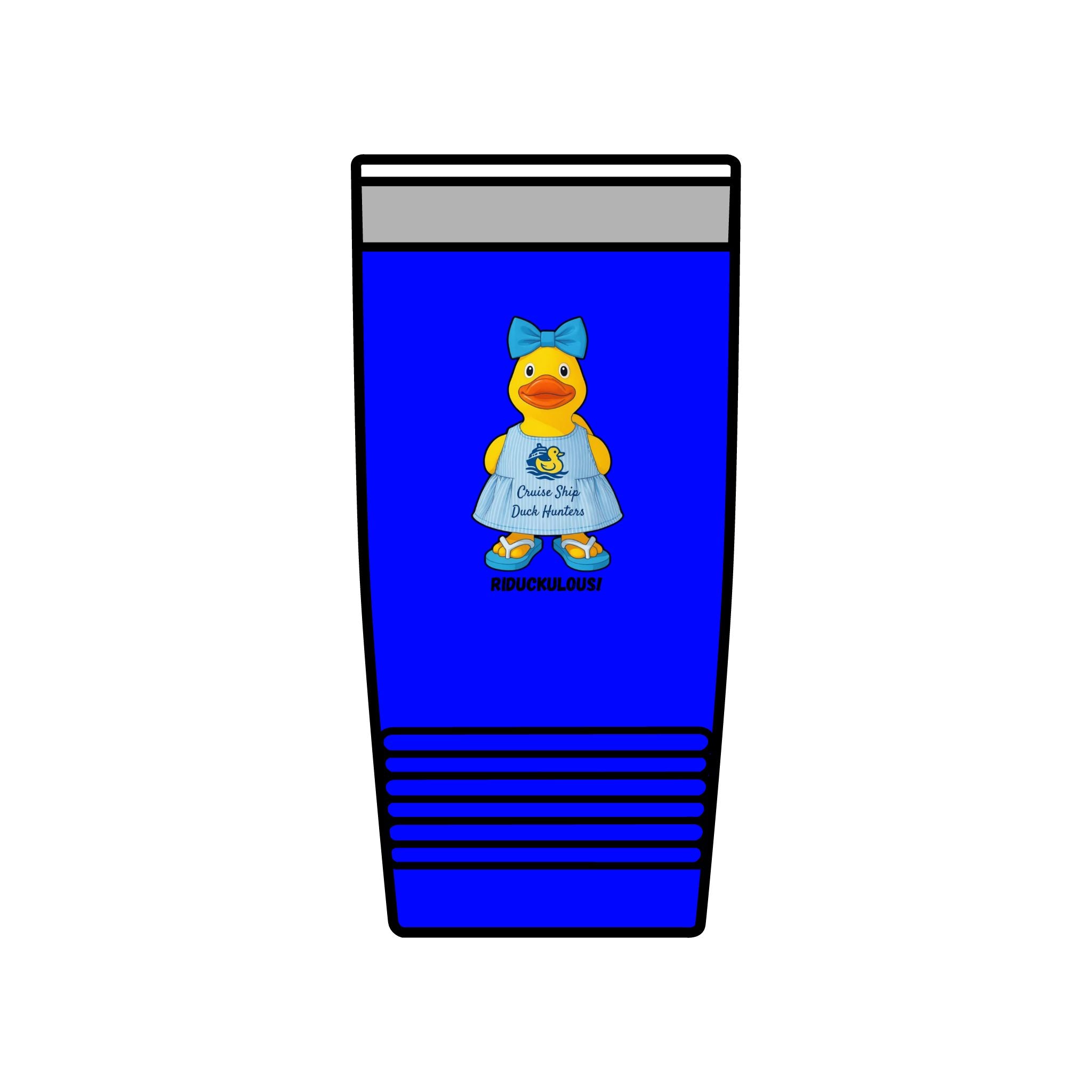 20oz Insulated Tumbler — Cute Rubber Duck "Ridiculously" Design