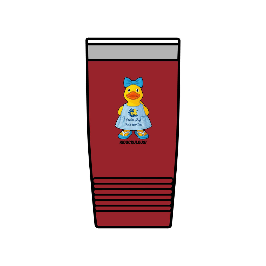 20oz Insulated Tumbler — Cute Rubber Duck "Ridiculously" Design