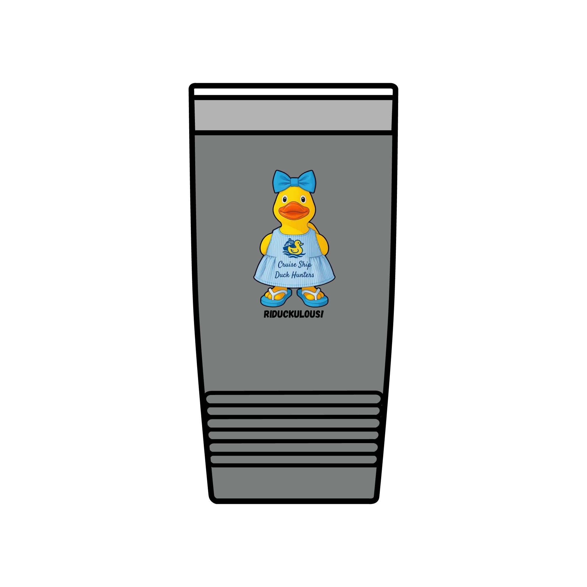 20oz Insulated Tumbler — Cute Rubber Duck "Ridiculously" Design