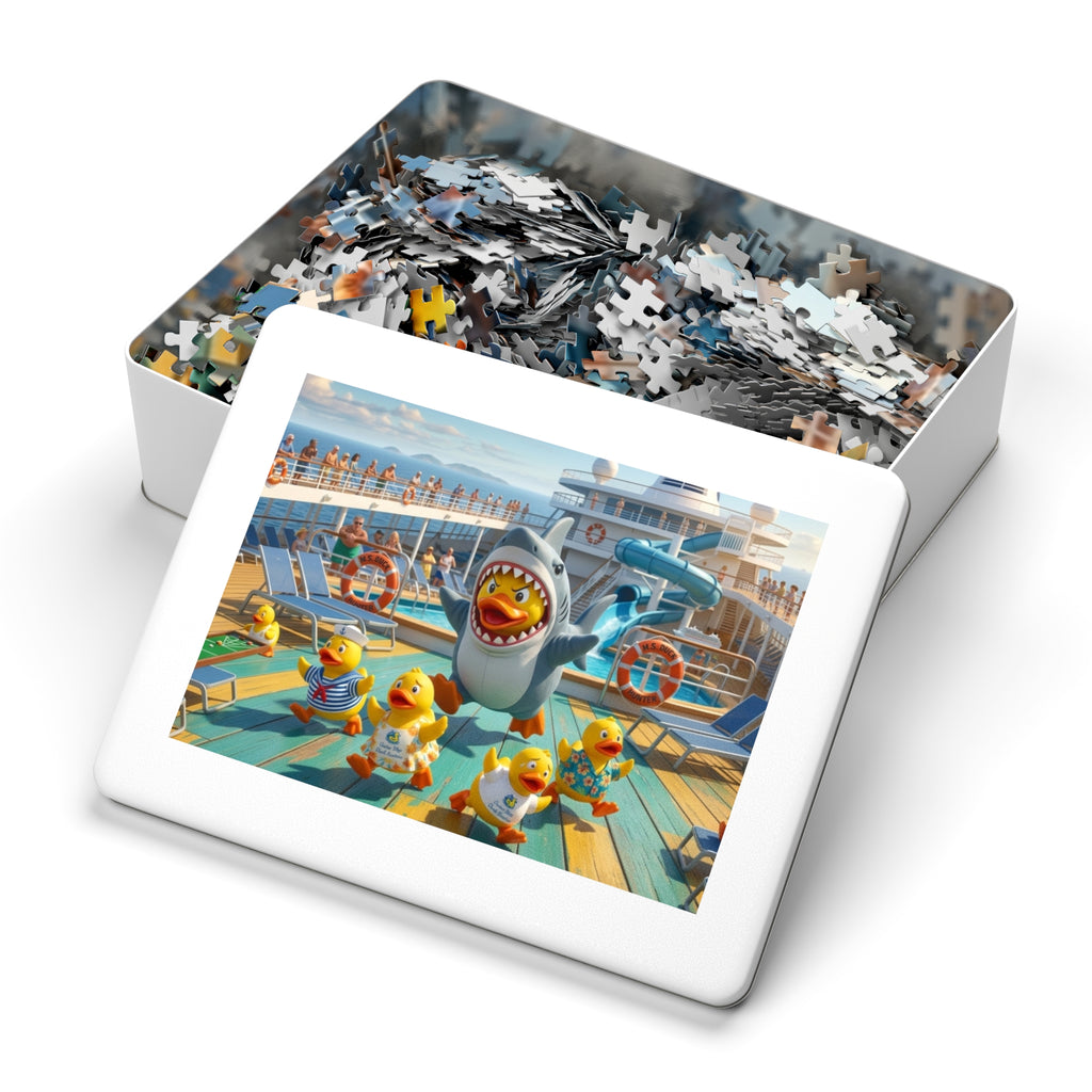 Jigsaw Puzzle with Tin Rubber Duck Playtime!