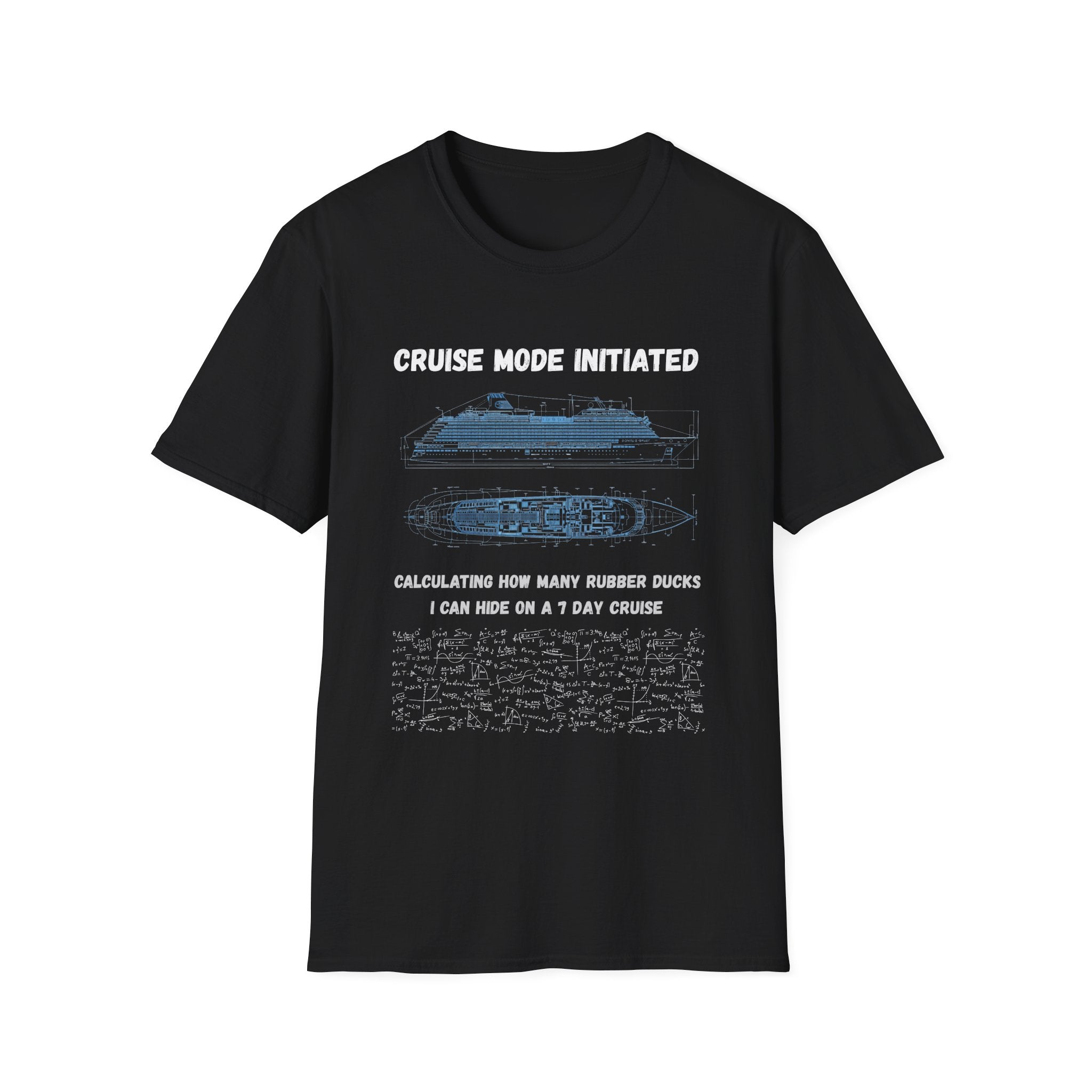 Cruise Mode Initiated T-Shirt —Rubber Ducks on a 7 Day Cruise