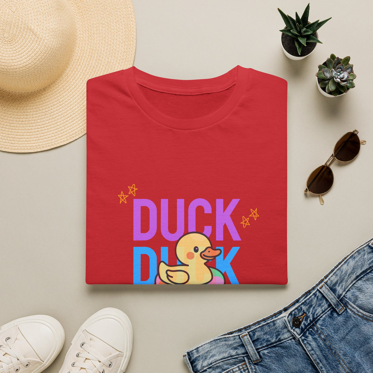 Rubber Duck T-Shirt — Cute Neon Duck Kids & Adult Graphic Tee
