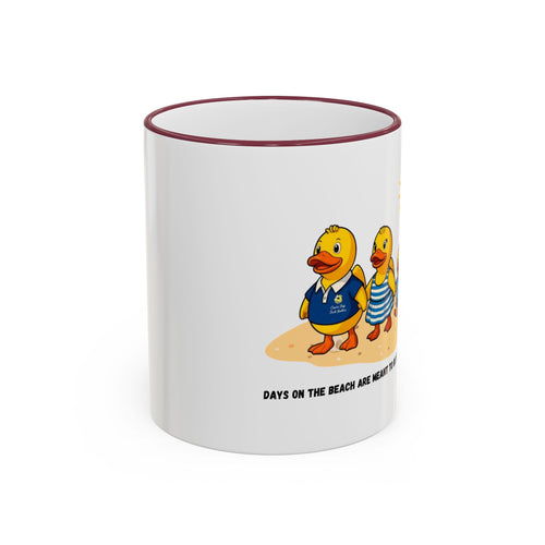 Beach Duck  Family Accent Rim Mug — "Days on the Beach Family"