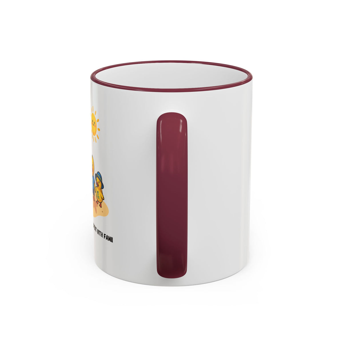Beach Duck  Family Accent Rim Mug — "Days on the Beach Family"
