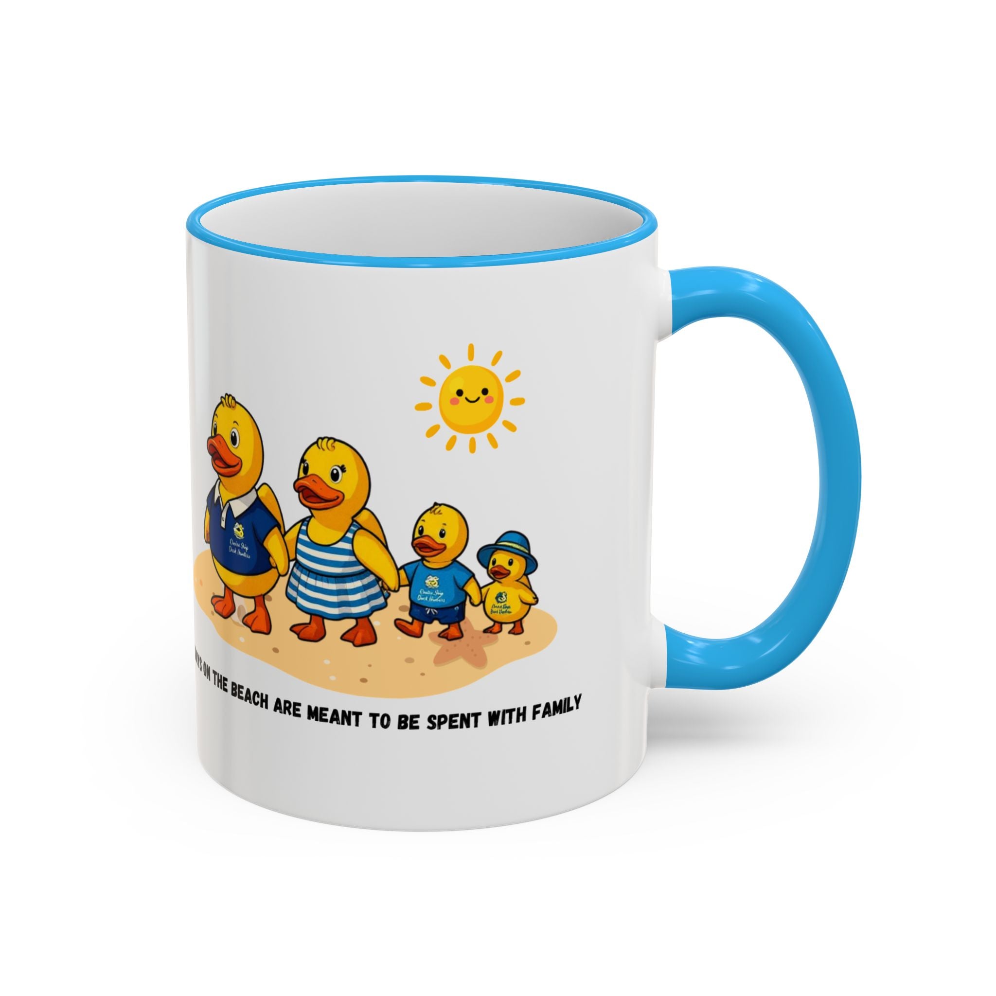 Beach Duck  Family Accent Rim Mug — "Days on the Beach Family"