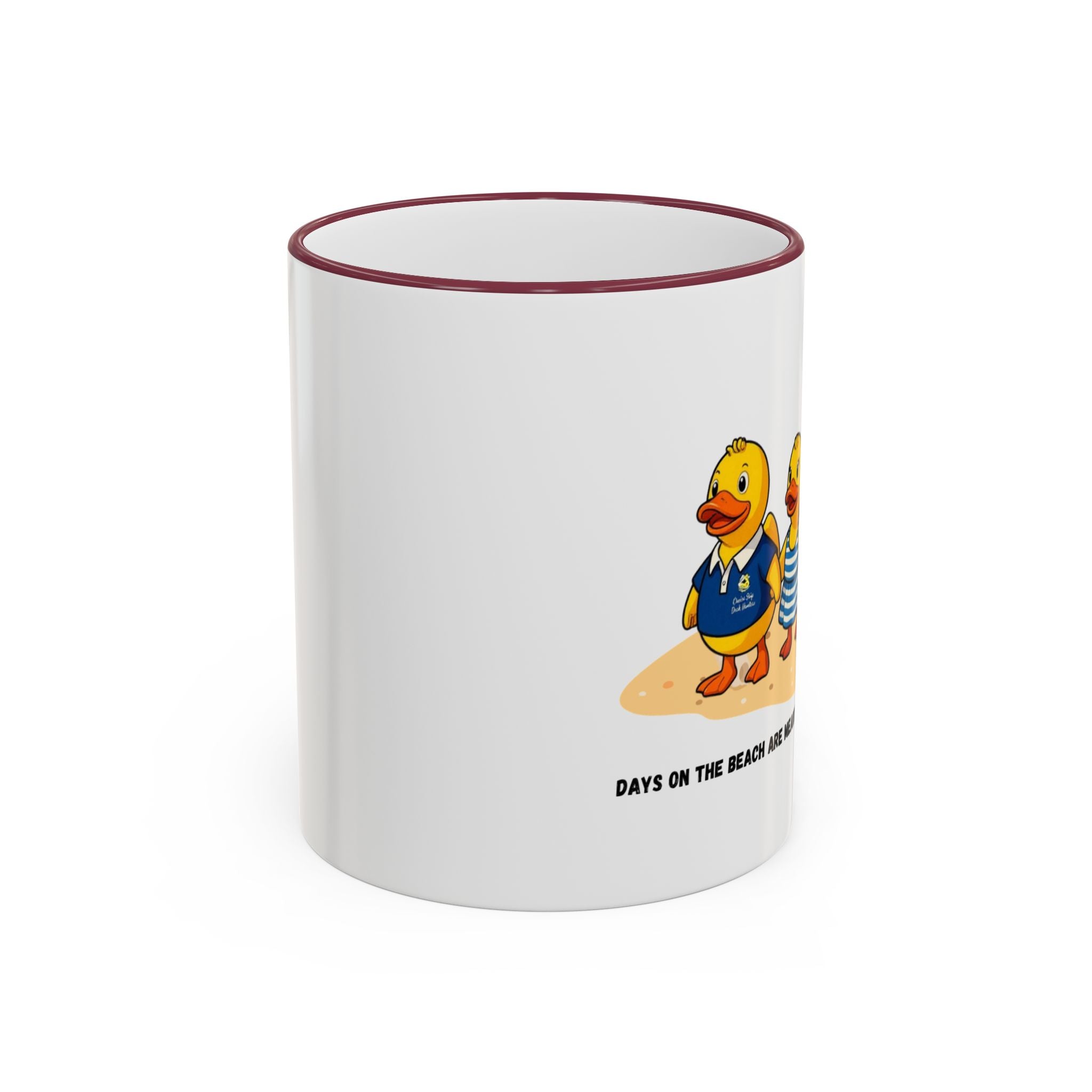 Beach Duck  Family Accent Rim Mug — "Days on the Beach Family"