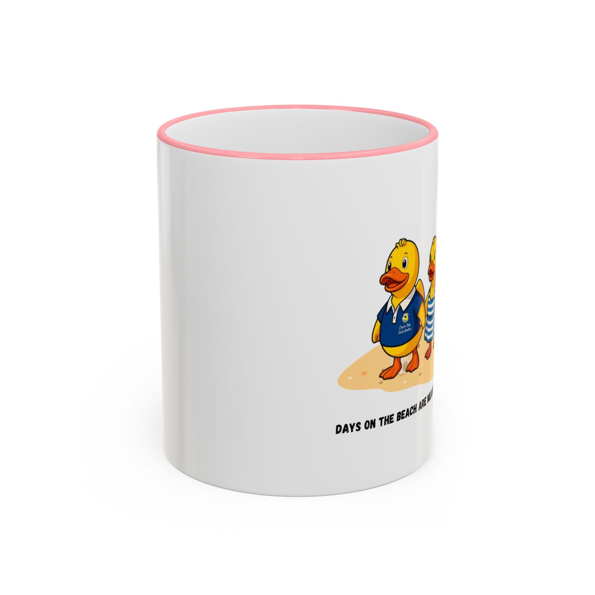 Beach Duck  Family Accent Rim Mug — "Days on the Beach Family"