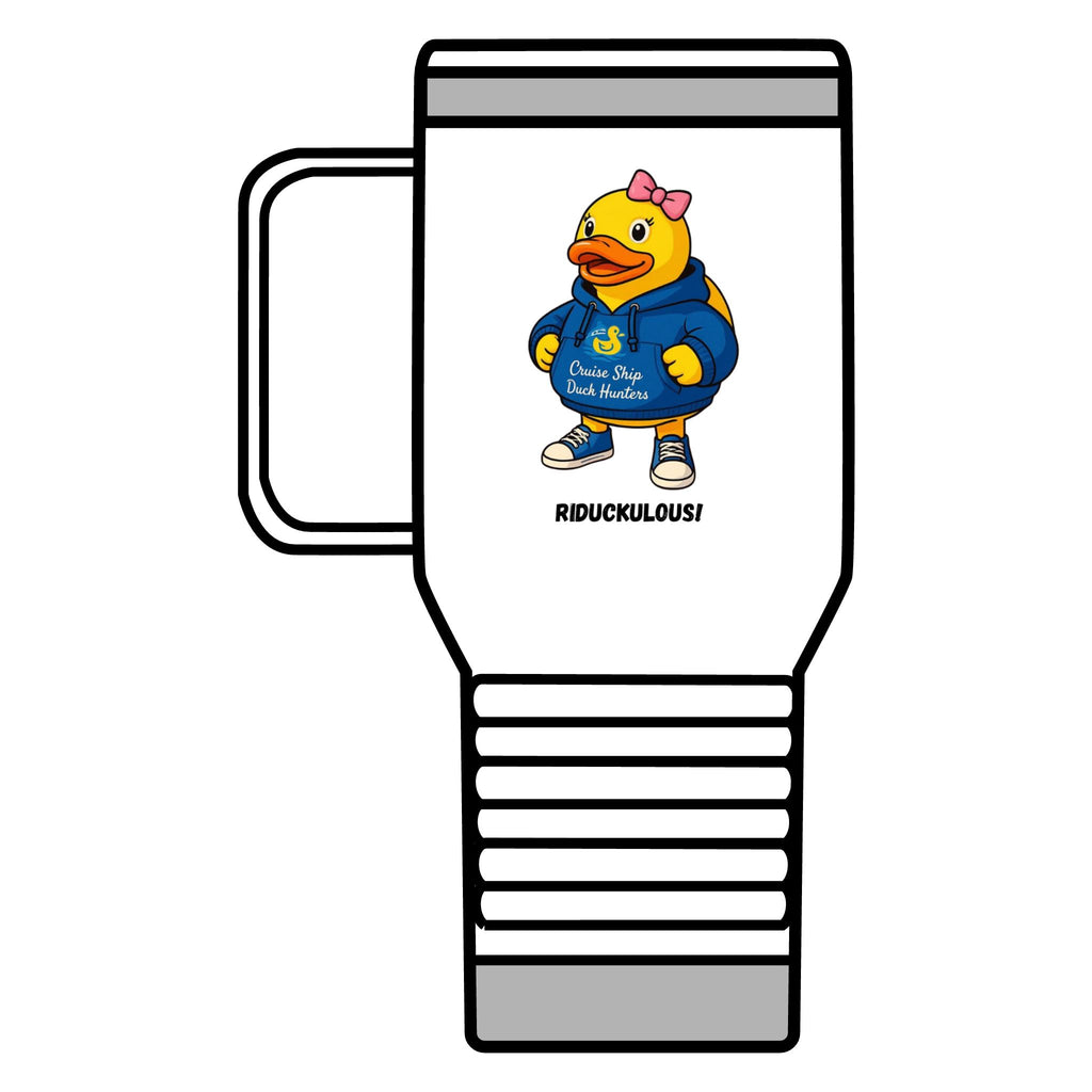 Riduckulous Rubber Duck Travel Mug — 20oz Insulated Coffee Tumbler