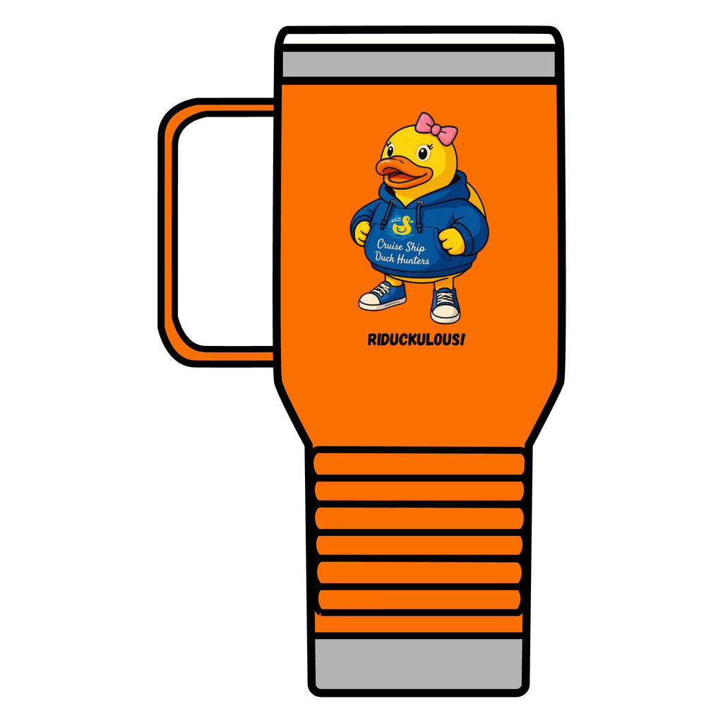 Riduckulous Rubber Duck Travel Mug — 20oz Insulated Coffee Tumbler