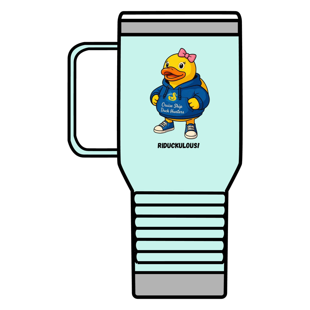 Riduckulous Rubber Duck Travel Mug — 20oz Insulated Coffee Tumbler