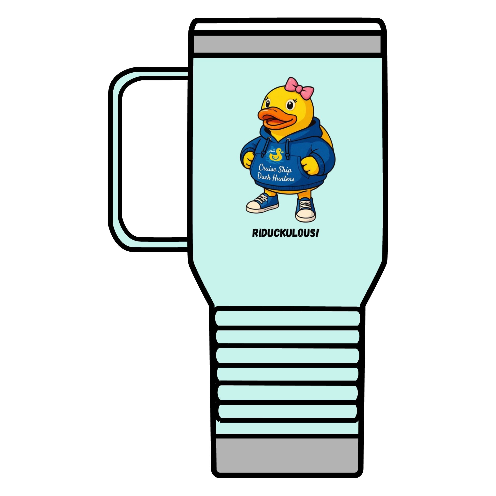 Riduckulous Rubber Duck Travel Mug — 20oz Insulated Coffee Tumbler