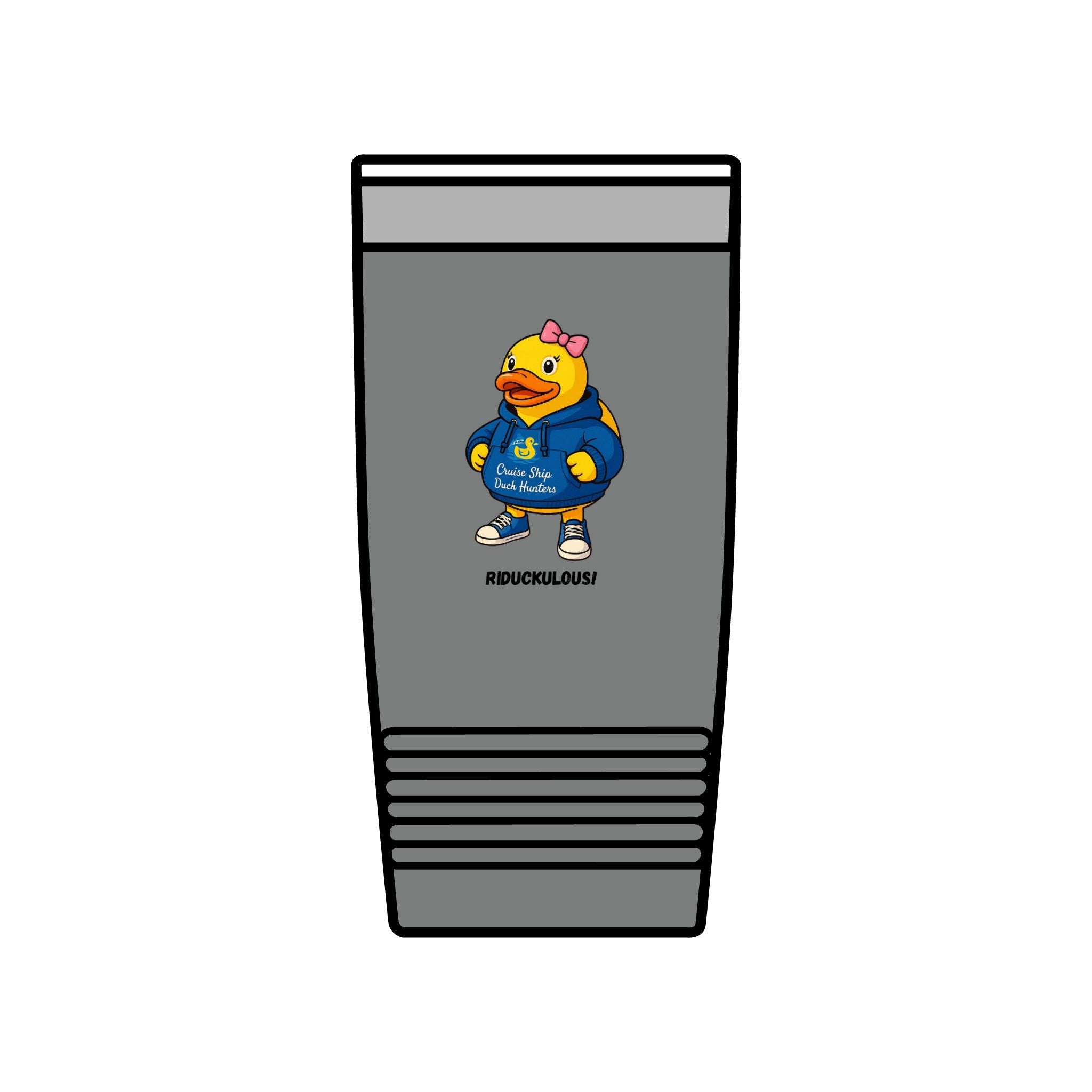 20oz Insulated Tumbler — Cute Duck Mascot Design ("Ridiculously")