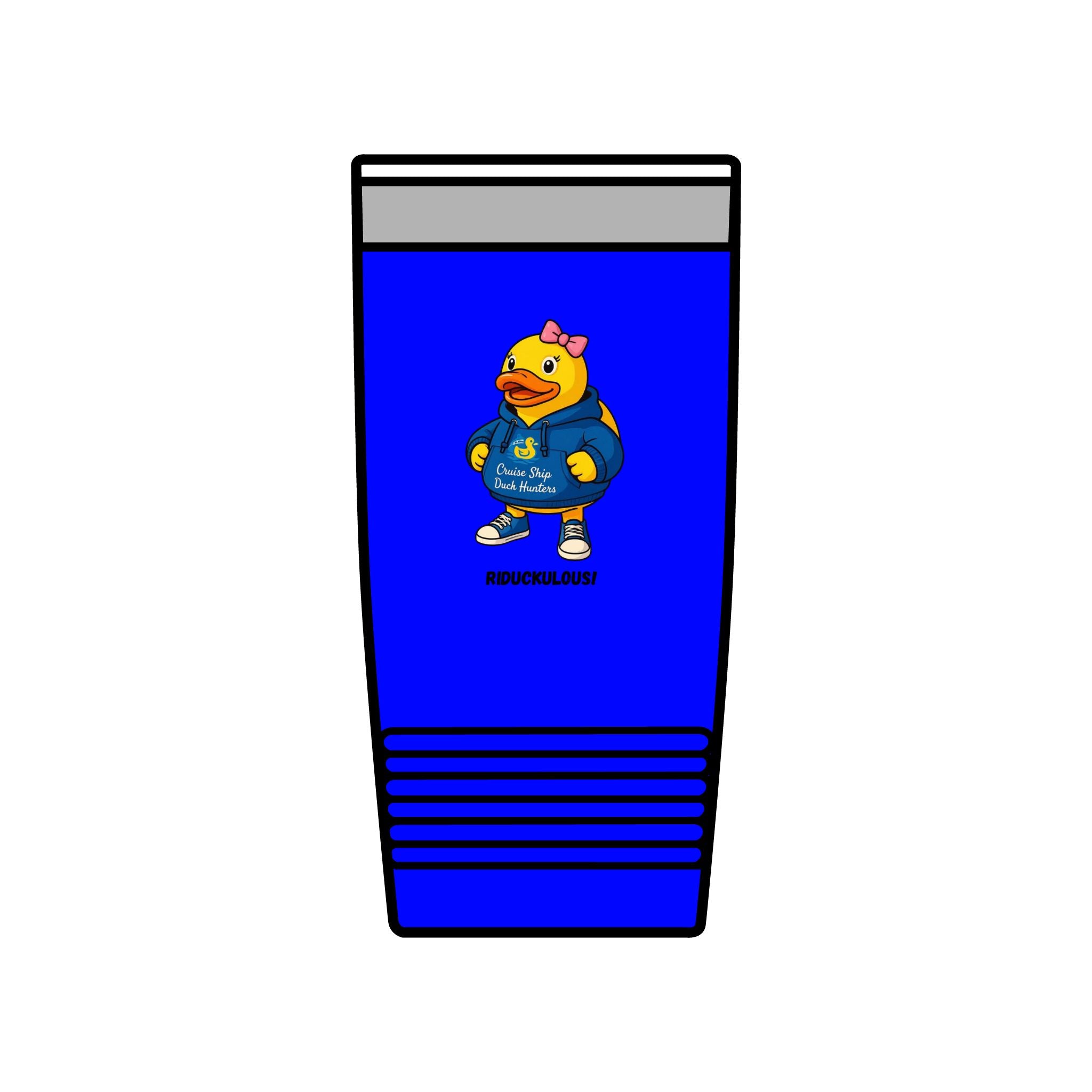 20oz Insulated Tumbler — Cute Duck Mascot Design ("Ridiculously")