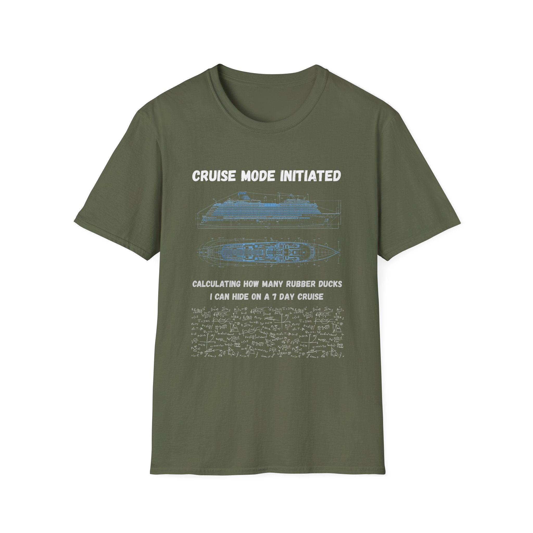 Cruise Mode Initiated T-Shirt —Rubber Ducks on a 7 Day Cruise