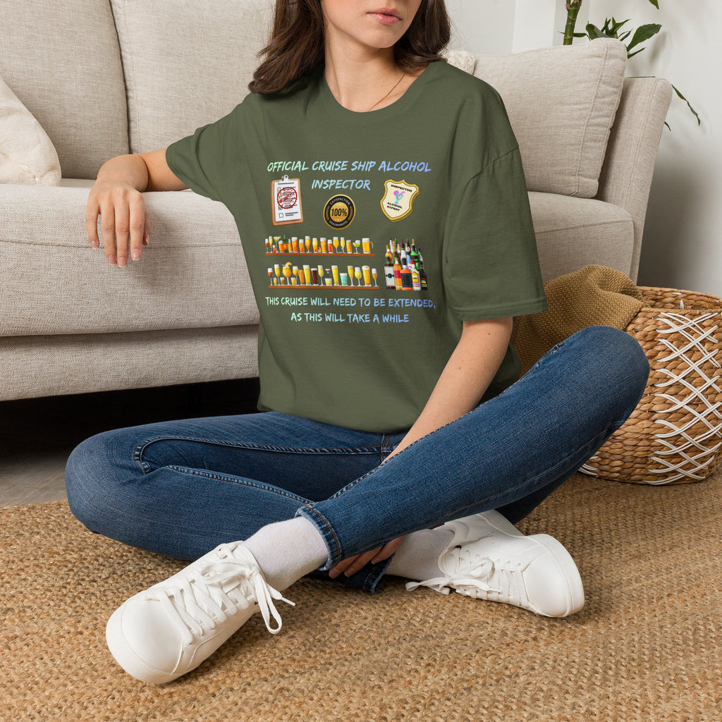 T-Shirt — Official Cruise Ship Alcohol Inspector Tee