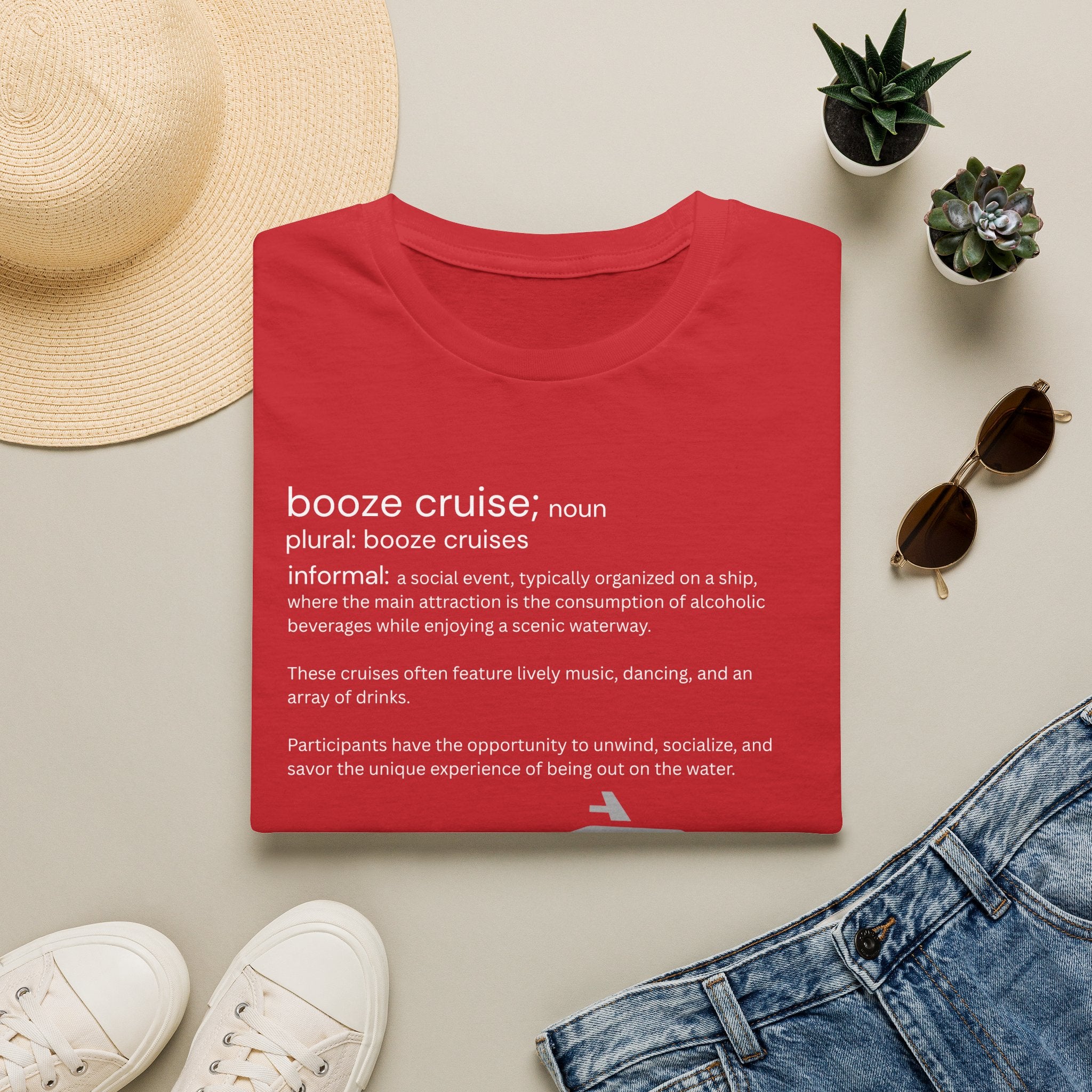 Booze Cruise Definition T-Shirt — Funny Cruise Party Graphic Tee