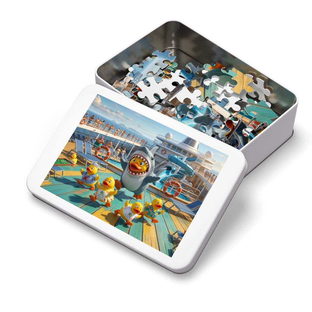 Jigsaw Puzzle with Tin Rubber Duck Playtime!