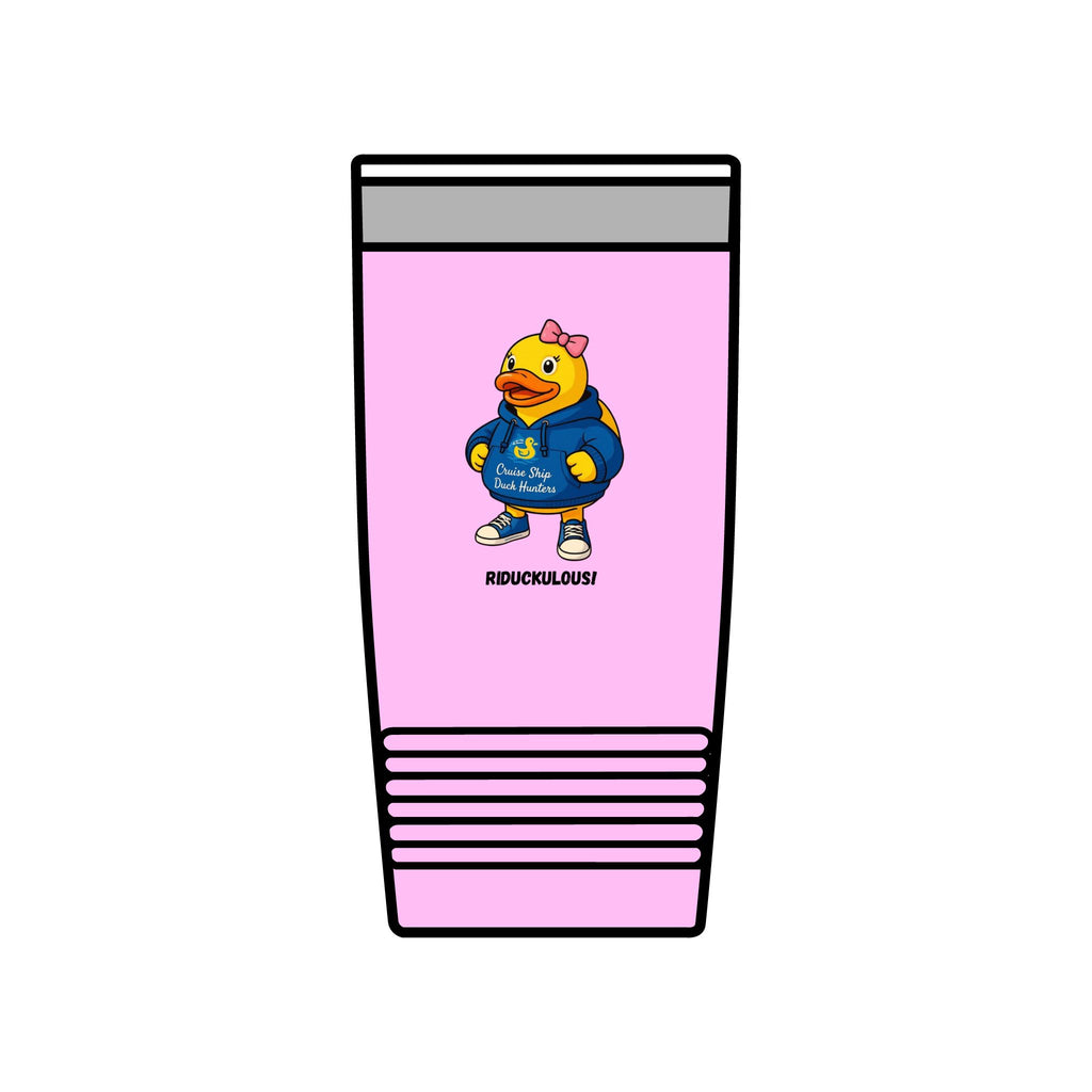 20oz Insulated Tumbler — Cute Duck Mascot Design ("Ridiculously")