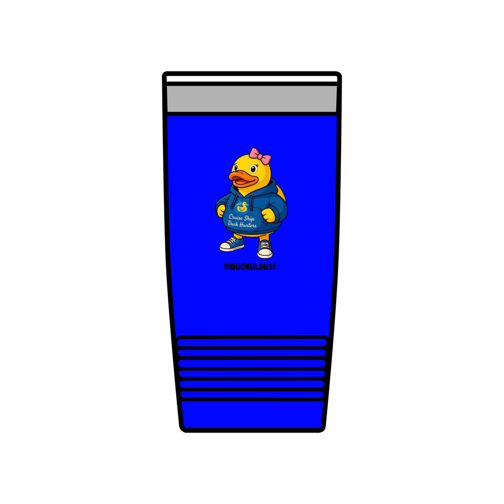 20oz Insulated Tumbler — Cute Duck Mascot Design ("Ridiculously")
