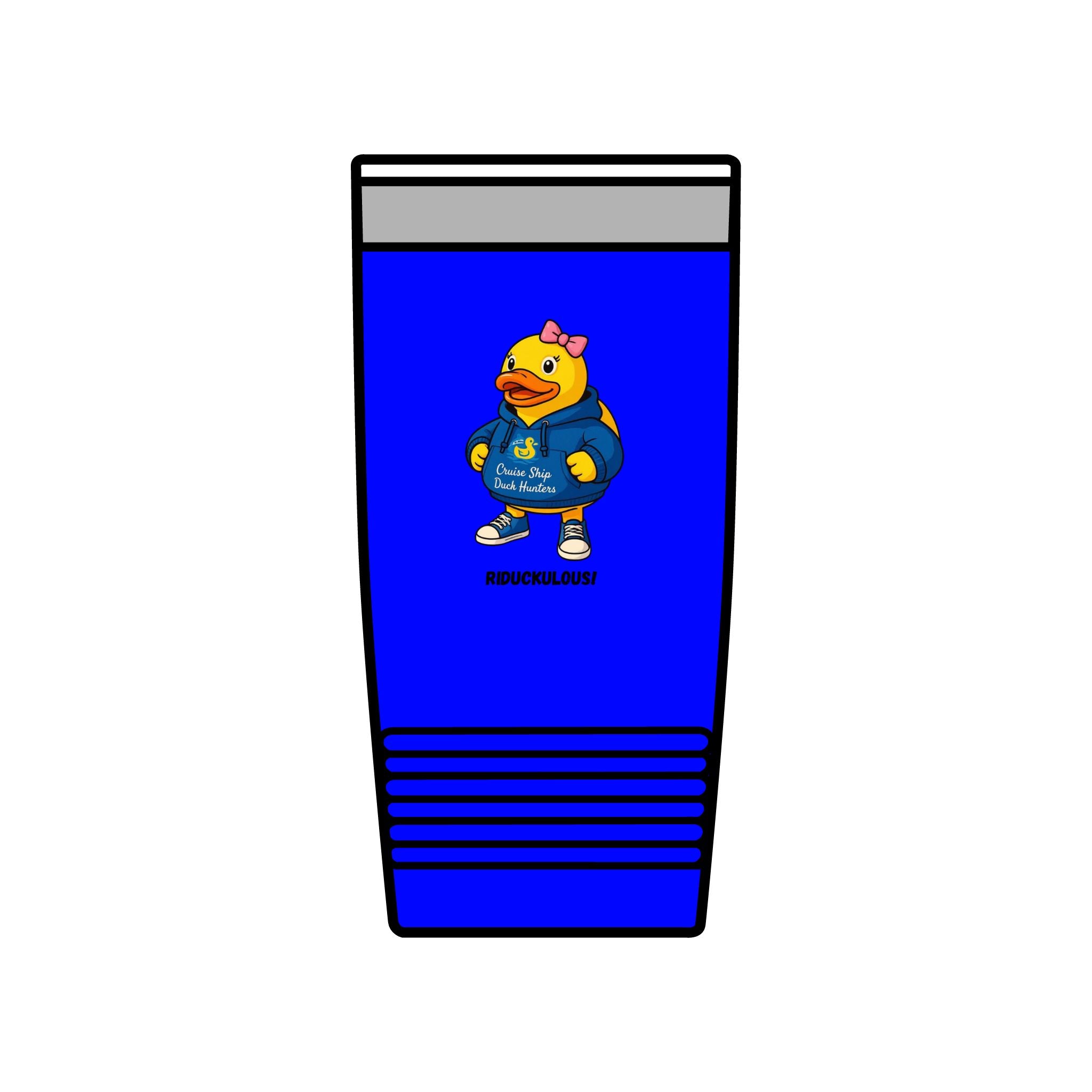20oz Insulated Tumbler — Cute Duck Mascot Design ("Ridiculously")